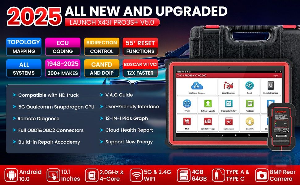 LAUNCH X431 PRO3S+ V5.0 bidirektionales Scanwerkzeug