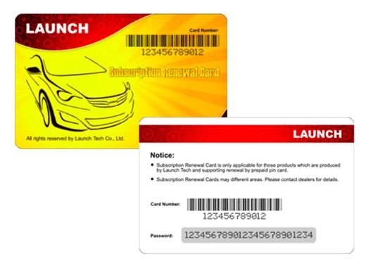 LAUNCH X431 Abonnement Verlängerungskarte