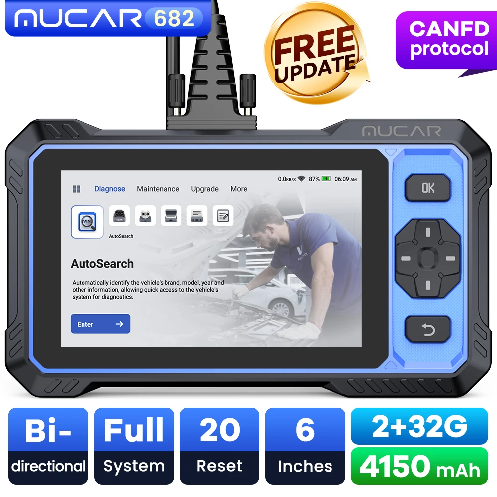 MUCAR 682 KI-unterstütztes Autodiagnose-Werkzeug