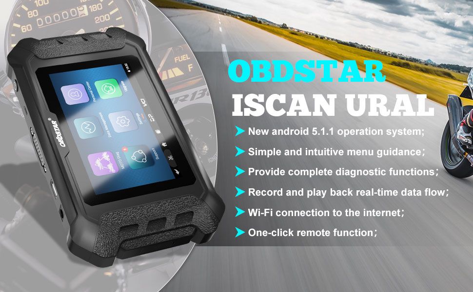 OBDSTAR ISCAN URAL Intelligente Motorraddiagnostik auch