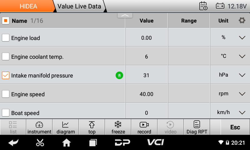 OBDSTAR ISCAN Marine Diagnosescanner für Hidea 