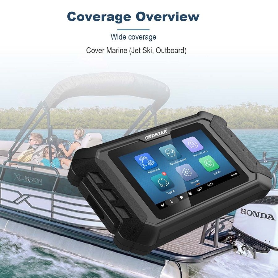 OBDSTAR iScan HONDA Marine Diagnostik Tablet Code Lesecode Löschung Datenfluss Aktionstest