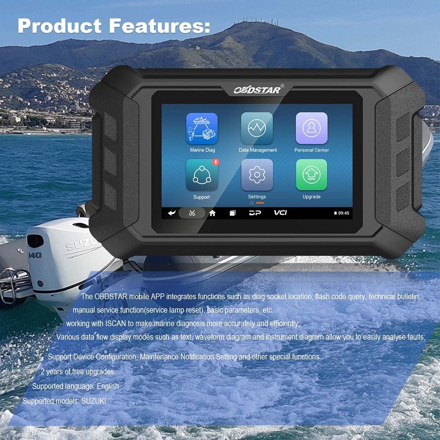 OBDSTAR iScan SUZUKI Marine Diagnosetablette 