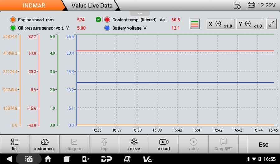 OBDSTAR ISCAN PRO INDMAR (Marine) Unterstützt INDMAR Marine Diagnose, BLM Reset, Nockenwelle Phaser Reinigung, Reset des Öllebensmonitors