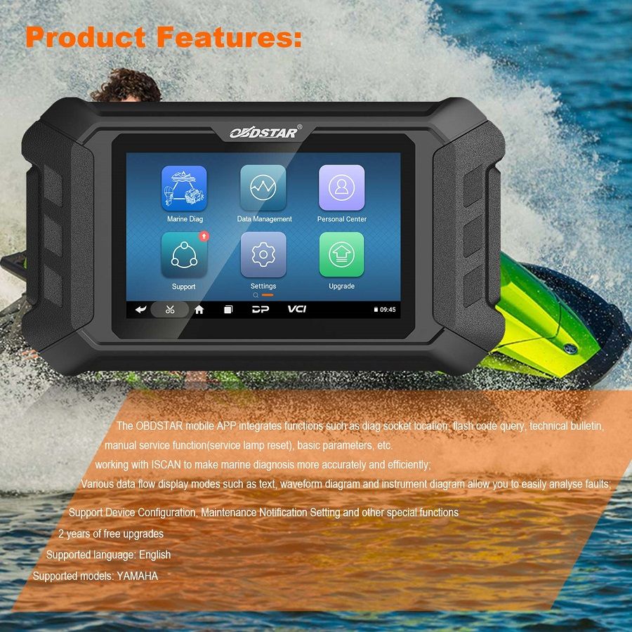 OBDSTAR iScan YAMAHA Marine Diagnosetablette