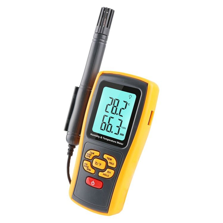 Tragbares industrielles digitales Thermometer Hygrometer K-Typ Thermoelement Labor Luft Temperatur Feuchte Meter