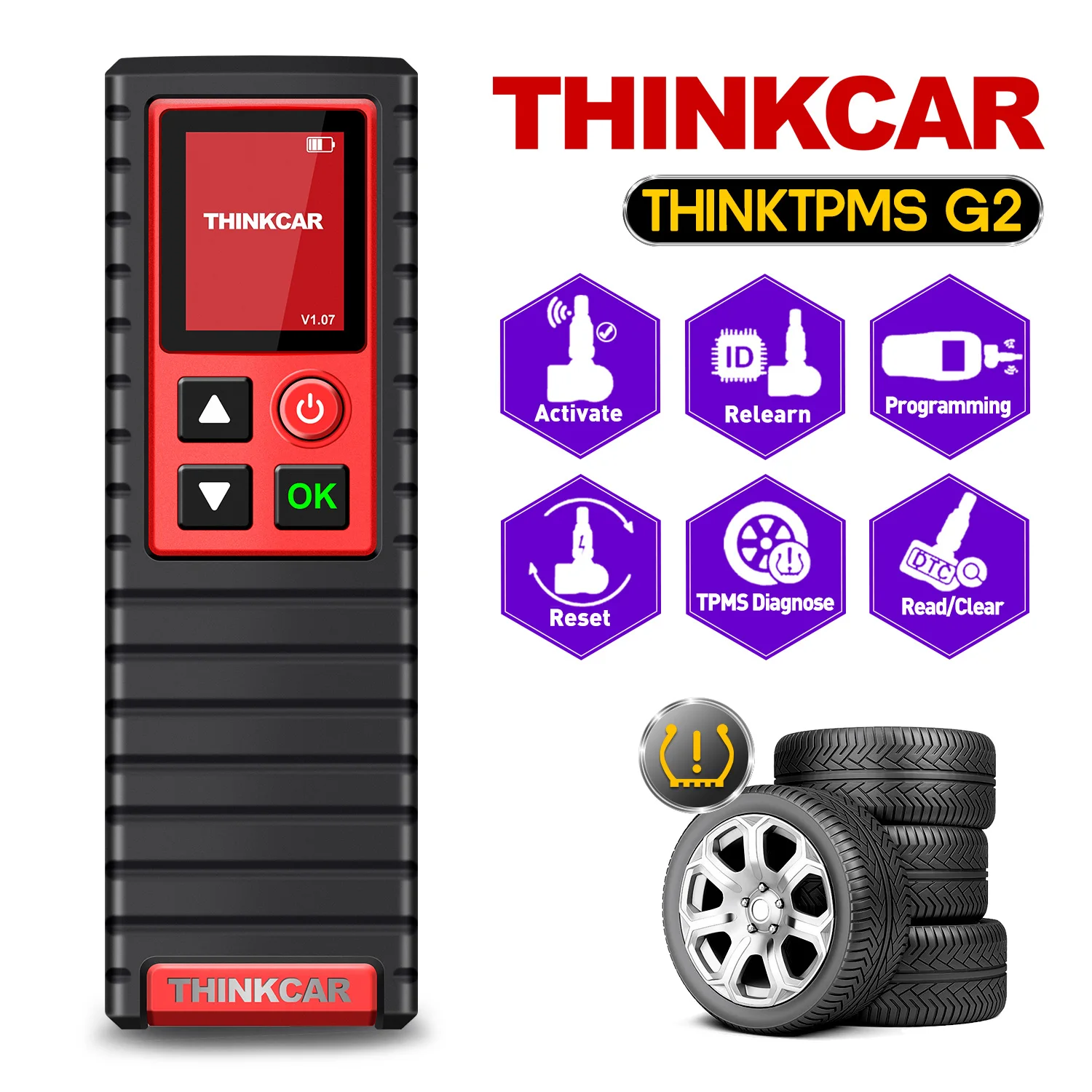 THINKCAR THINKTPMS G2 – Diagnosegerät für Reifendruck mi