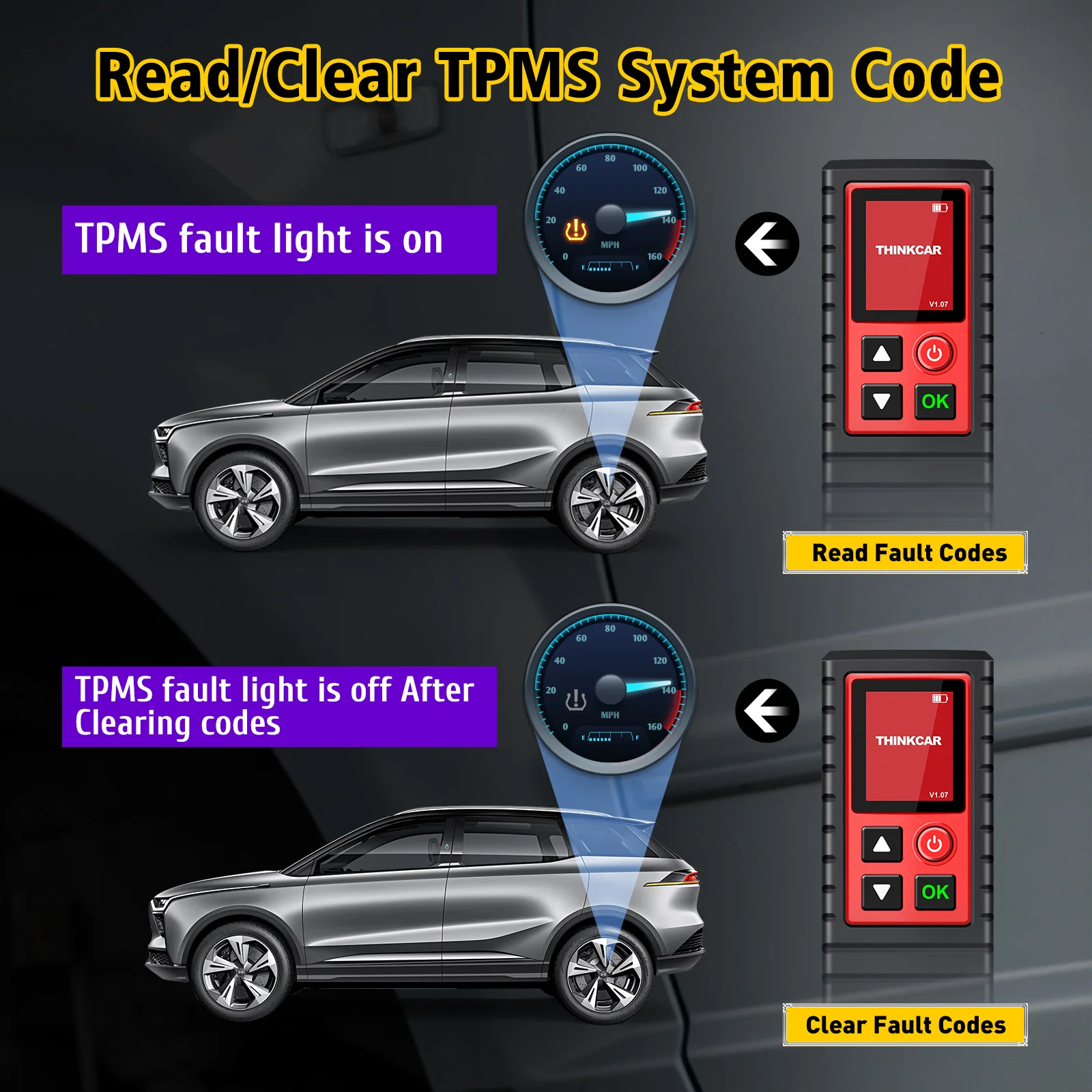 THINKCAR THINKTPMS G2 – Diagnosegerät für Reifendruck mi