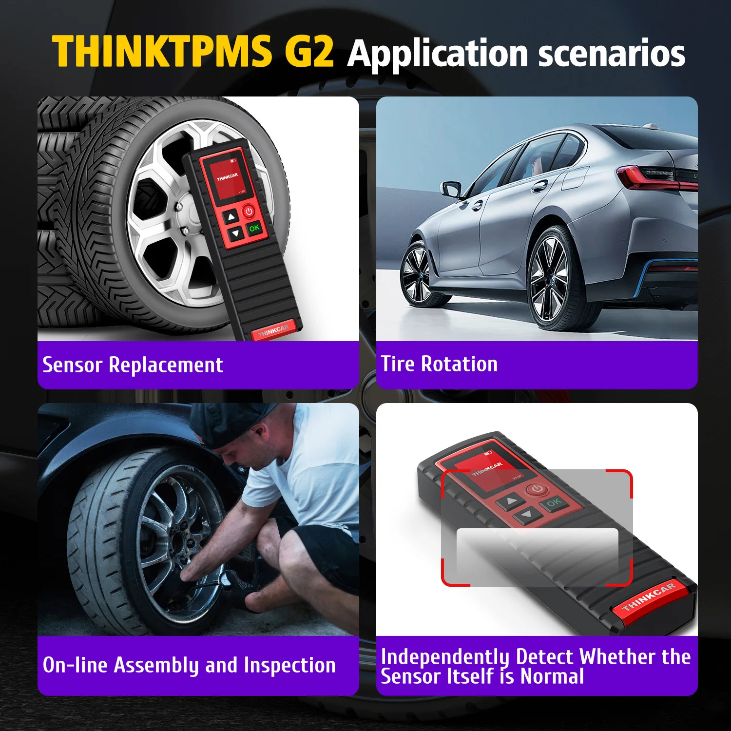 THINKCAR THINKTPMS G2 – Diagnosegerät für Reifendruck mi