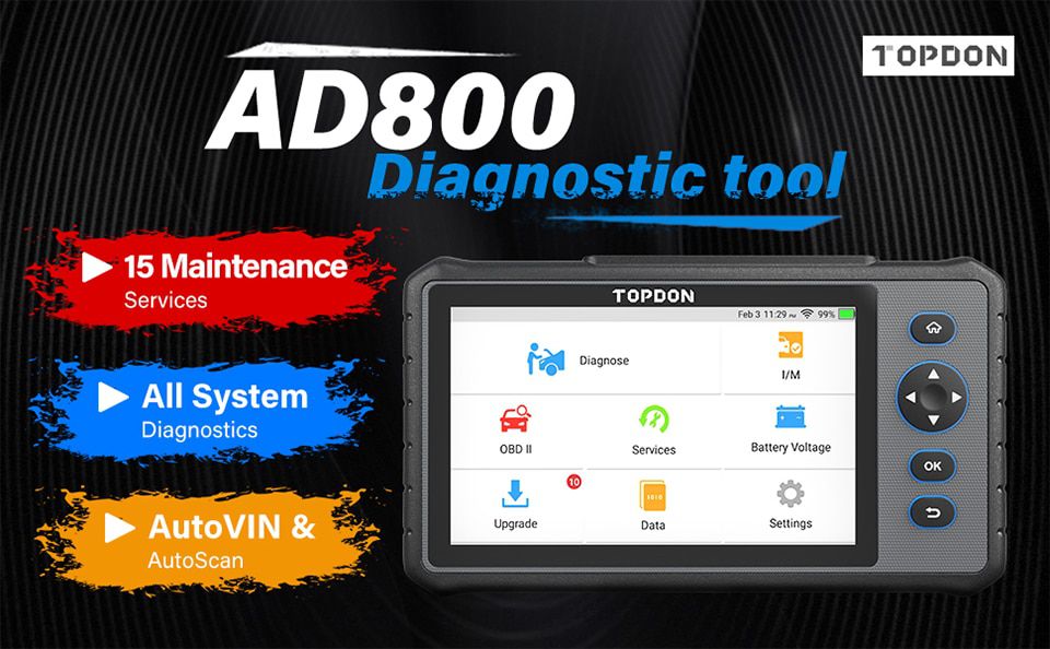 TOPDON ArtiDiag800 All System Auto Diagnose Tool