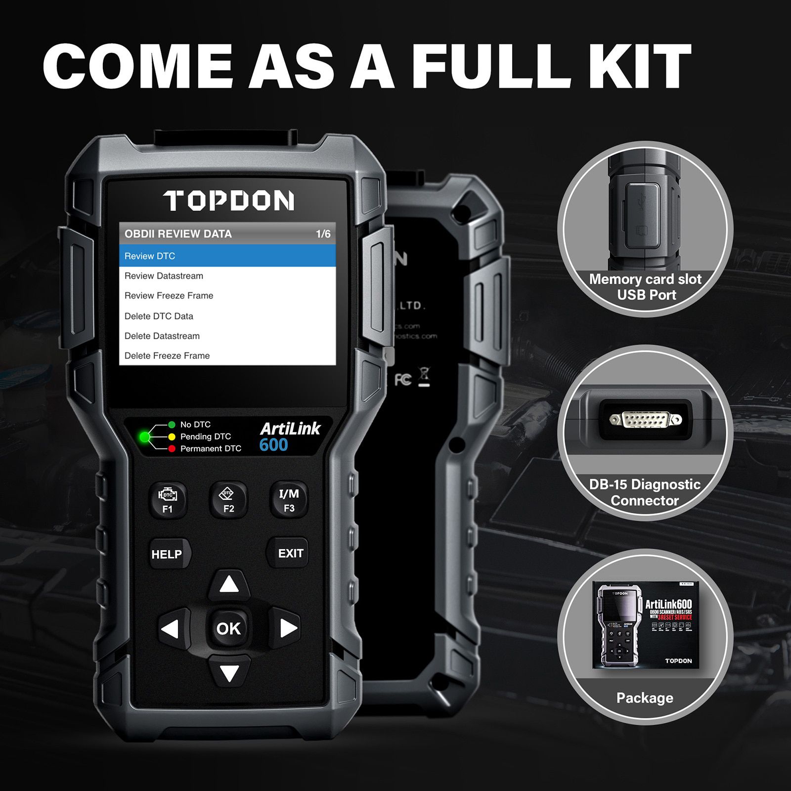 TOPDON ArtiLink600 OBD2 Auto Diagnose Tool