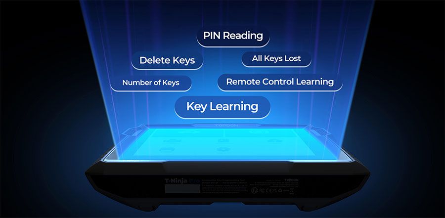TOPDON T-Ninja Pro Schlüssel Programmierer Schlüssel Lernen Fernbedienung Lernen PIN Lesen Löschen Schlüssel Alle Schlüssel Lost OBD2 Scanner