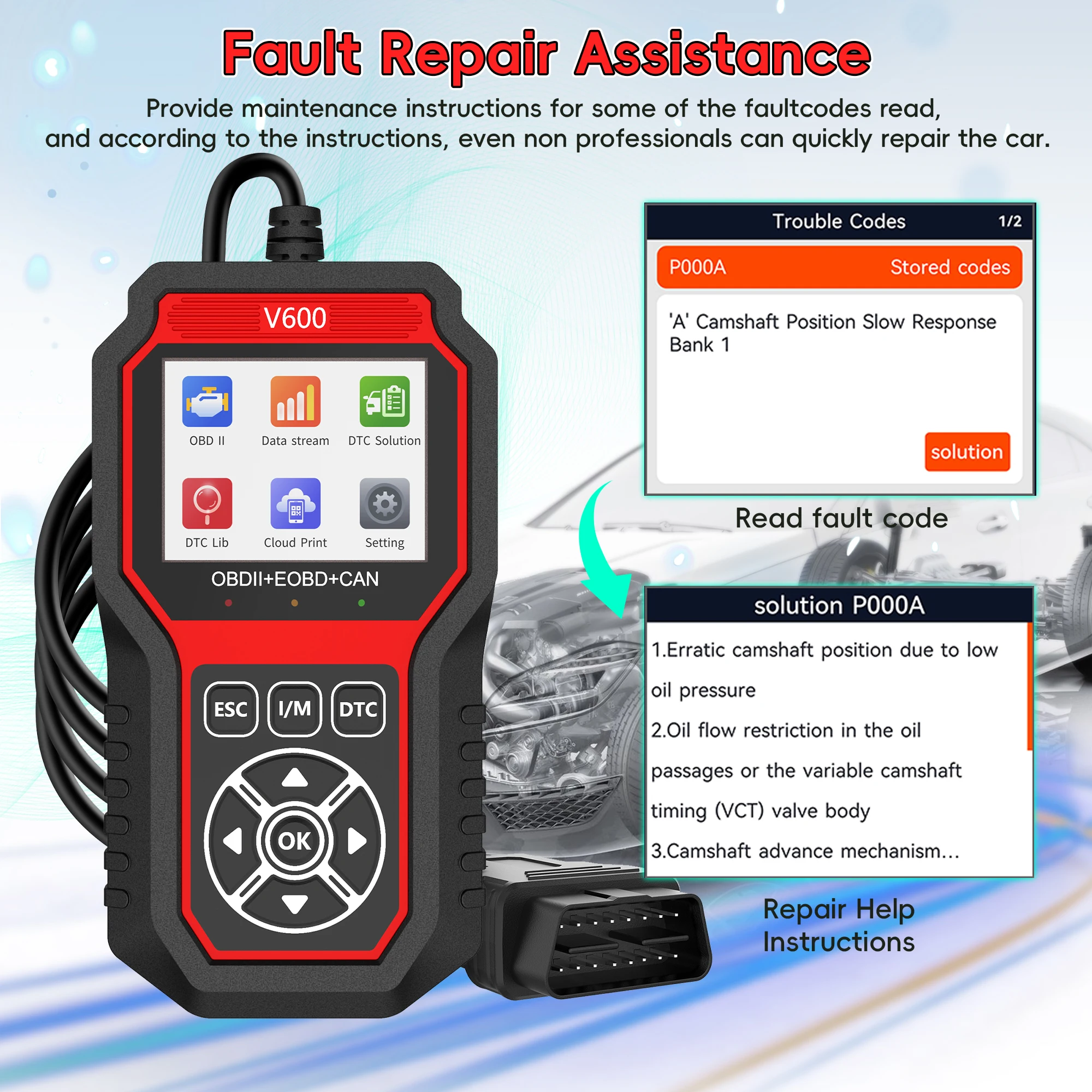 V600 OBD2 Scanner