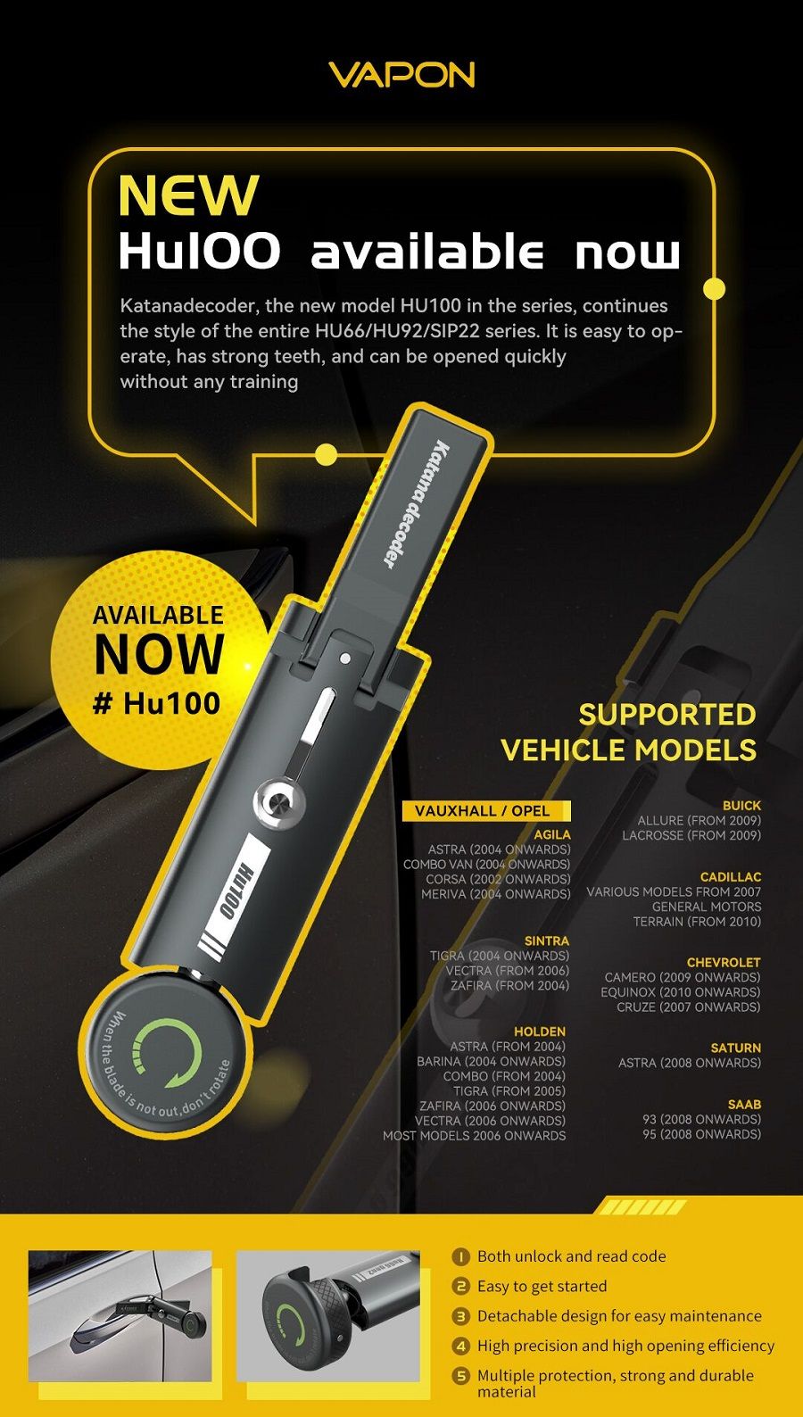 VAPON Katana Dekoder HU100 