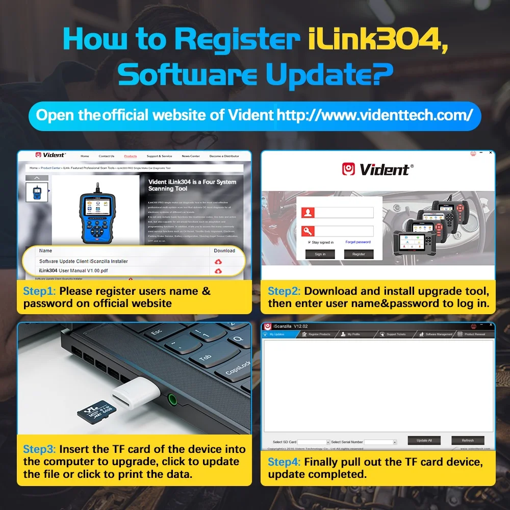 Vident ILink304 OBD2 Automobilscanner