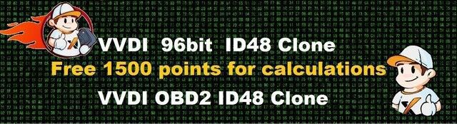 Xhorse VVDI2 Kopie 48 Transponder (96 Bit) Autorisation mit Free 1500 Bonus Points