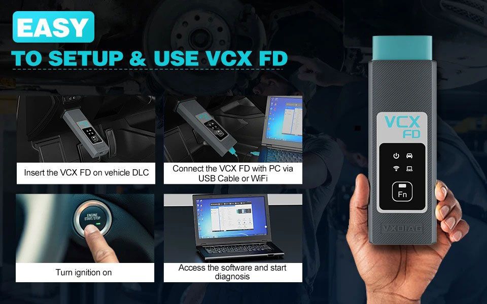 VXDIAG VCX-FD für FM intelligente Fahrzeug-Diagnose-Schnittstelle für Ford/Mazda Diagnosewerkzeug