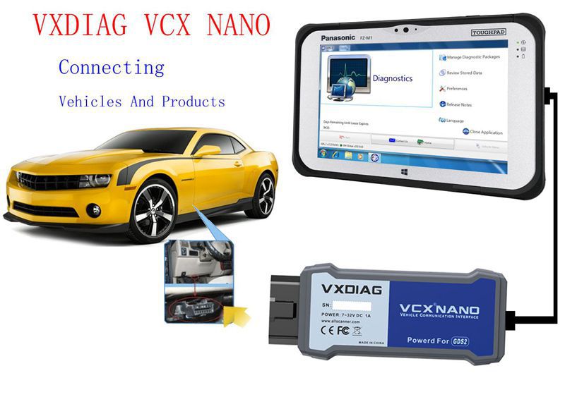 Vxdiag VCX Nano für GM/OPEL USB Conenction