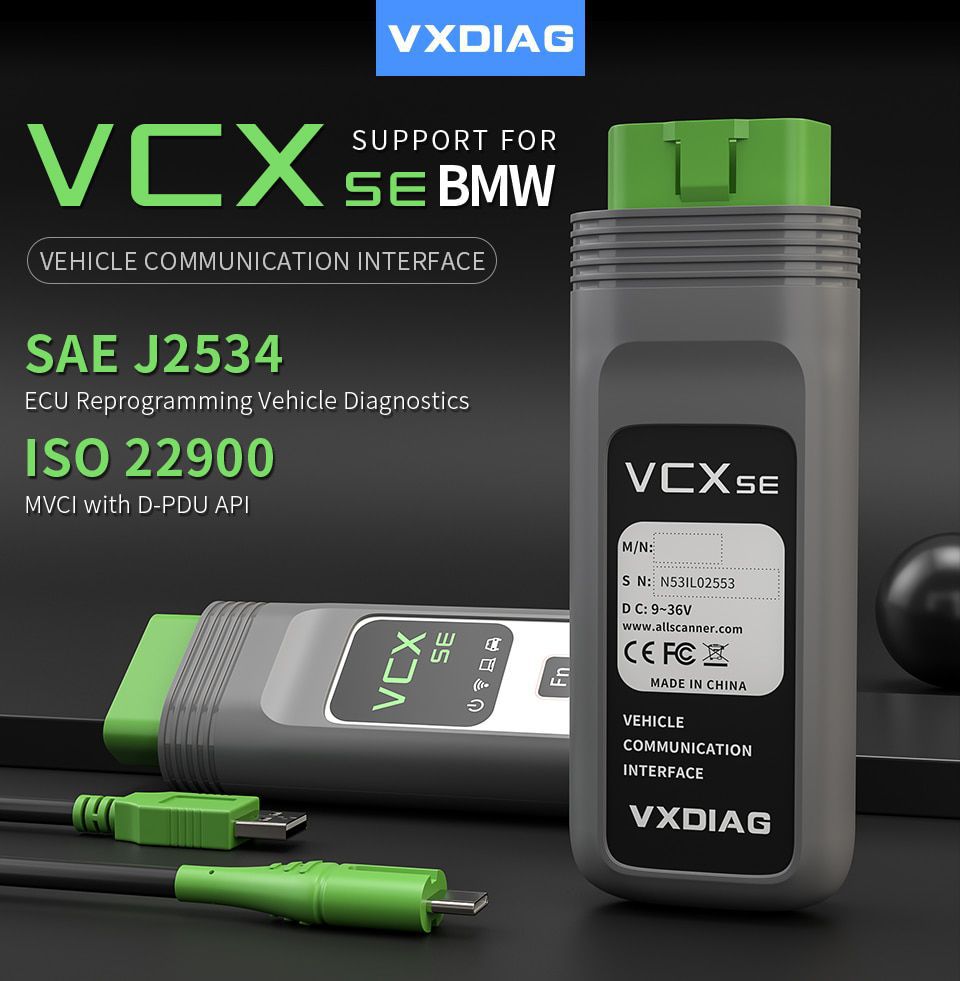 VXDIAG VCX SE für BMW VCX SE für BMW gleiche Funktion wie ICOM A2 A3 Next WIFI OBD2 Diagnosegerät unterstützt ECU Programmierung Online Codierung 