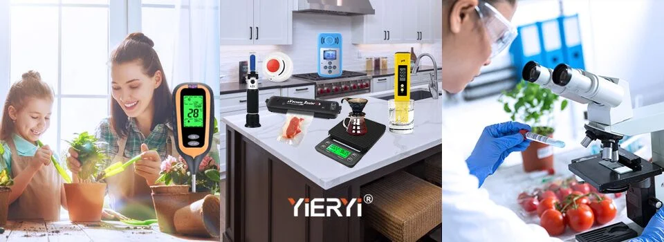 Yieryi 4-in-1 EC, TDS, Temperatur und Feuchtemessgerät m