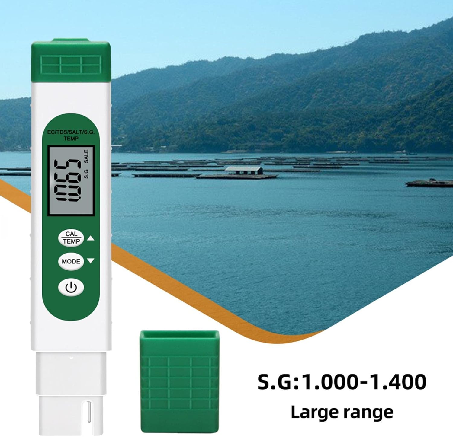 Wassertester-Stift mit LCD-Display – 5-in-1 Multifunktio