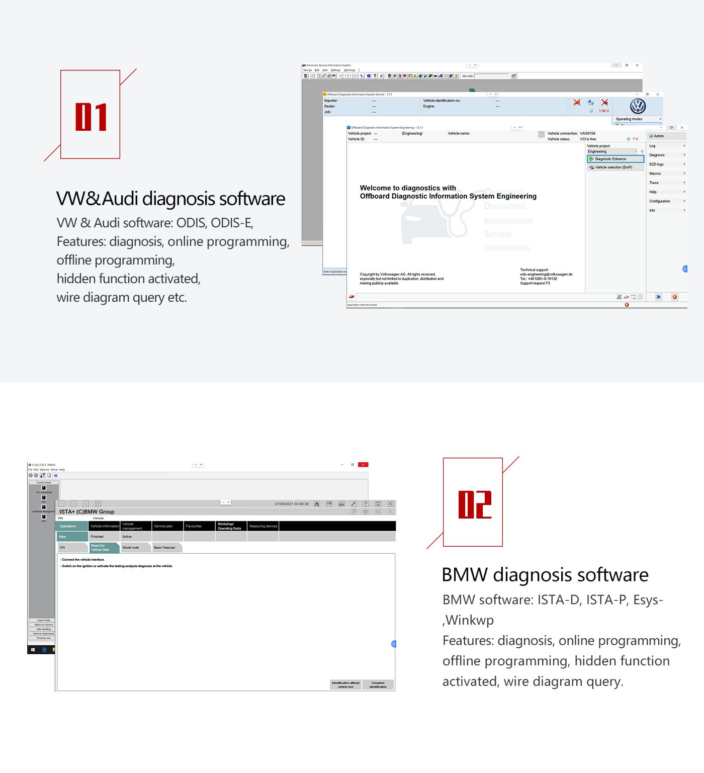 wiScan T6 PROS Auto DoIP J2534 Diagnoseprogrammierung zu