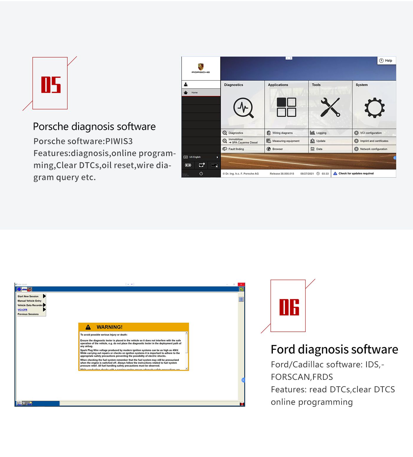 wiScan T6 PROS Auto DoIP J2534 Diagnoseprogrammierung zu