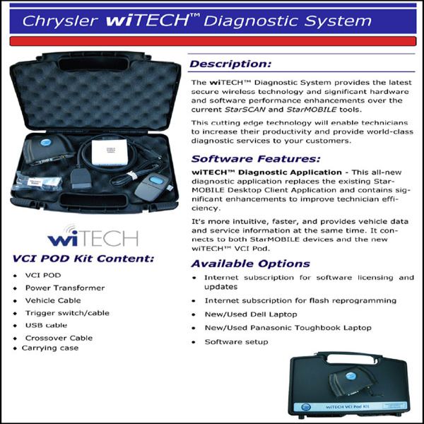 Original WITECH Diagnosesystem für Chrysler