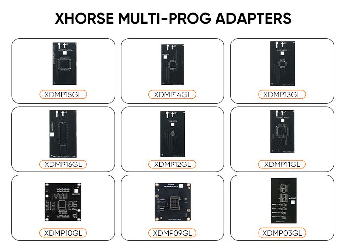 Xhorse Multi Prog Adapter für EEPROM und FLASH 9pcs/set 