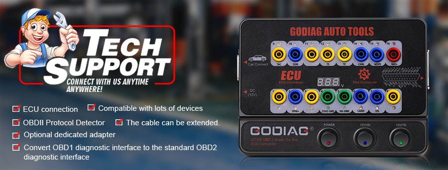 GODIAG GT100 Auto Werkzeug OBDII Stecker