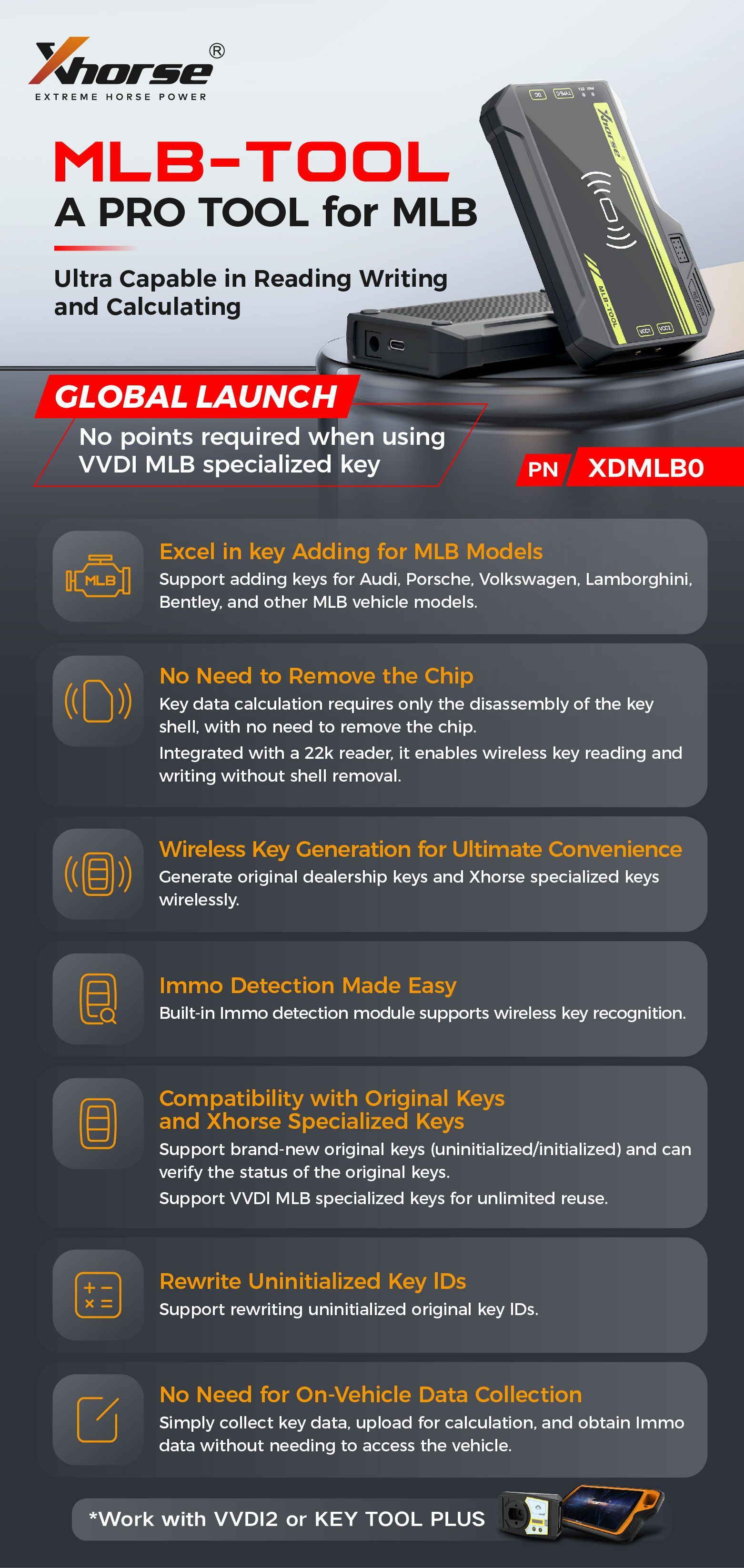 Xhorse VVDI MLB TOOL XDMLB0 Schlüsselprogrammierer