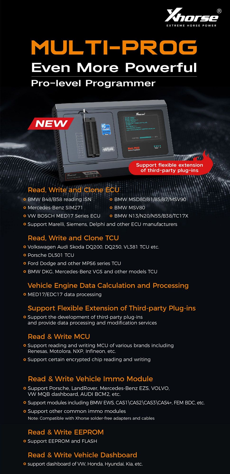 Xhorse Multi-Prog Programmer Pro-Level ECU TCU Programmer