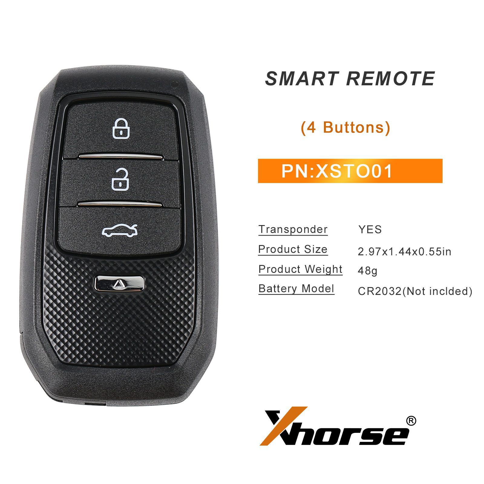 Xhorse XSTO01EN TOY.T für Toyota XM38 Smart Key mit Shell 