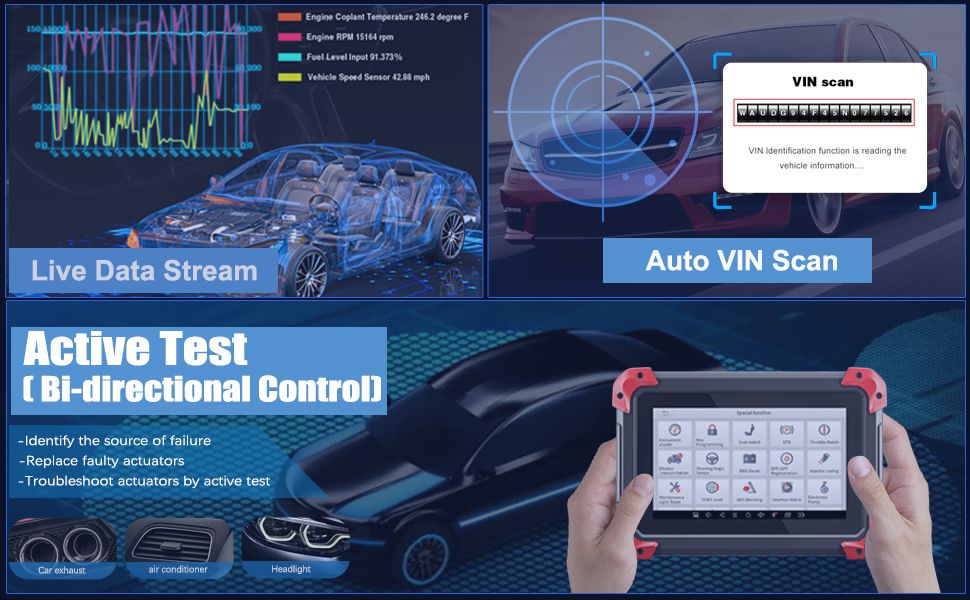 Neueste XTOOL D7 Automotive All System Diagnostic Tool