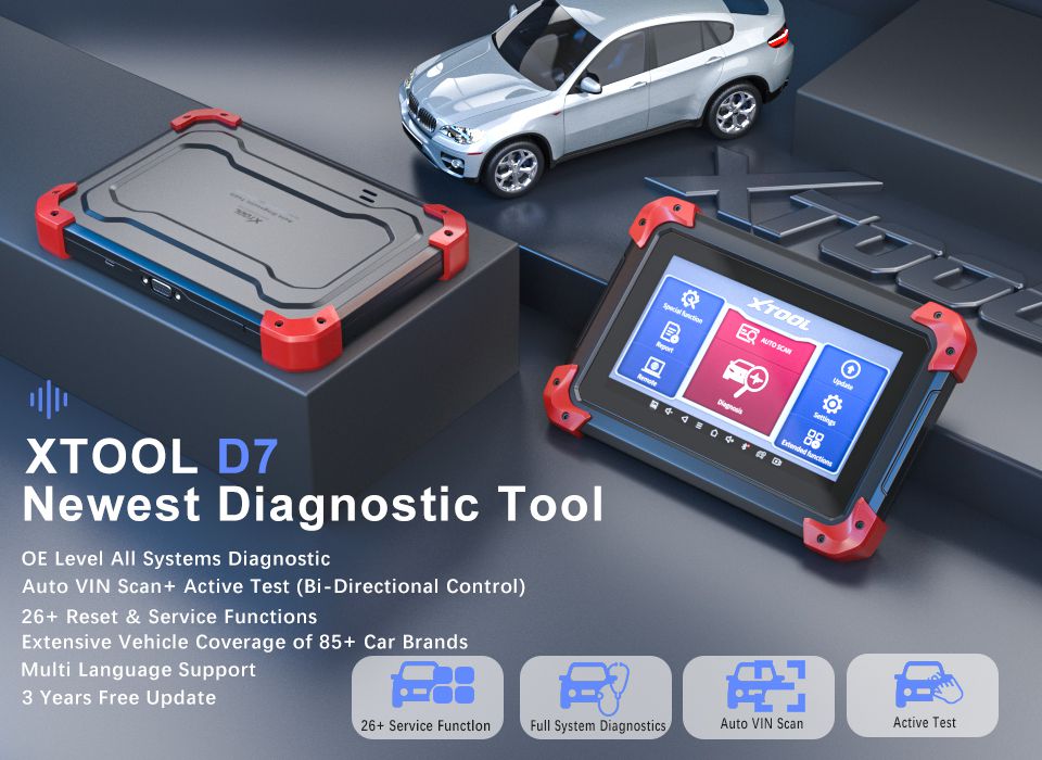 Neueste XTOOL D7 Automotive All System Diagnostic Tool