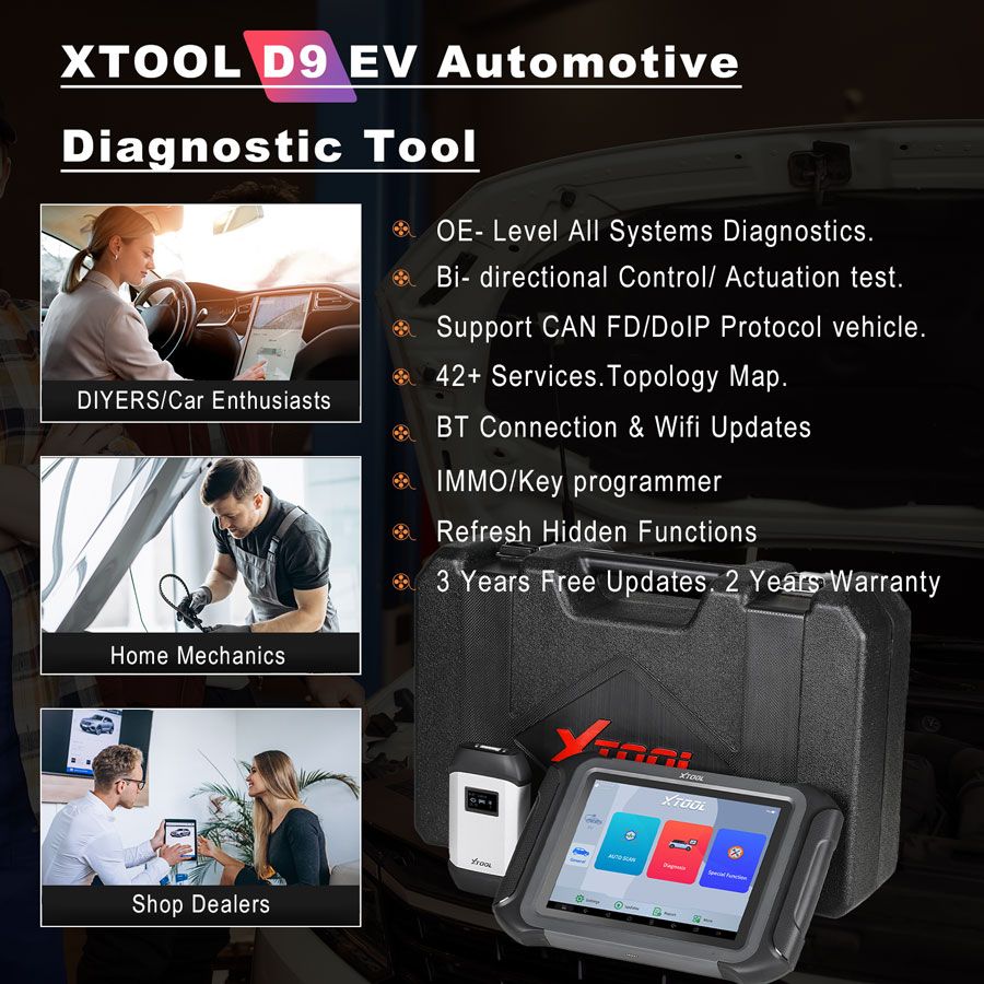 XTOOL D9 EV Elektrofahrzeuge Diagnostik Tablet 