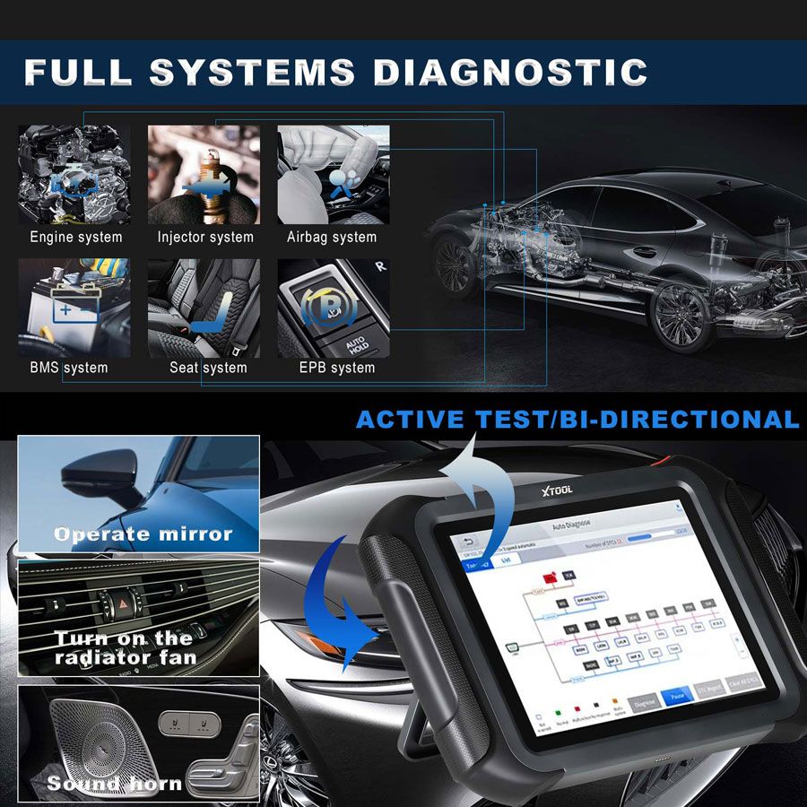 XTOOL D9HD Truck and Car diagnostic tool 