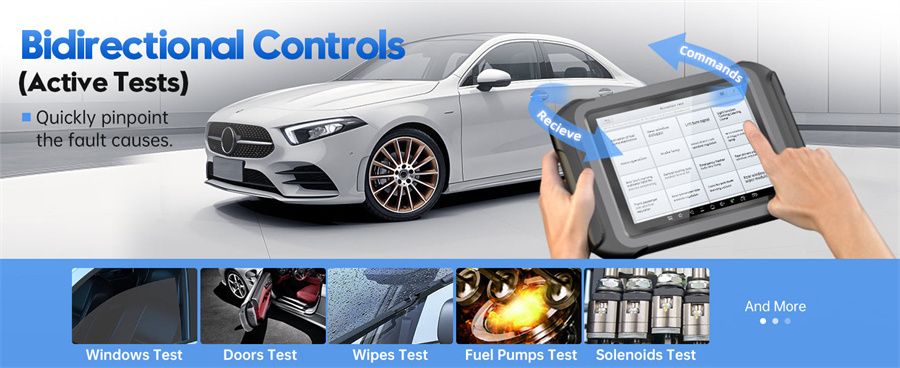 XTOOL D9S Pro Auto Diagnosescanner Unterstützung ECU Codierung Schlüsselprogrammierung