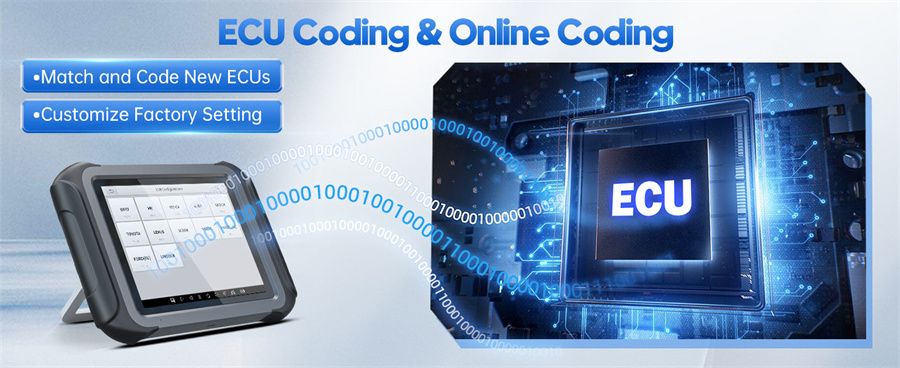 XTOOL D9S Pro Auto Diagnosescanner Unterstützung ECU Codierung Schlüsselprogrammierung