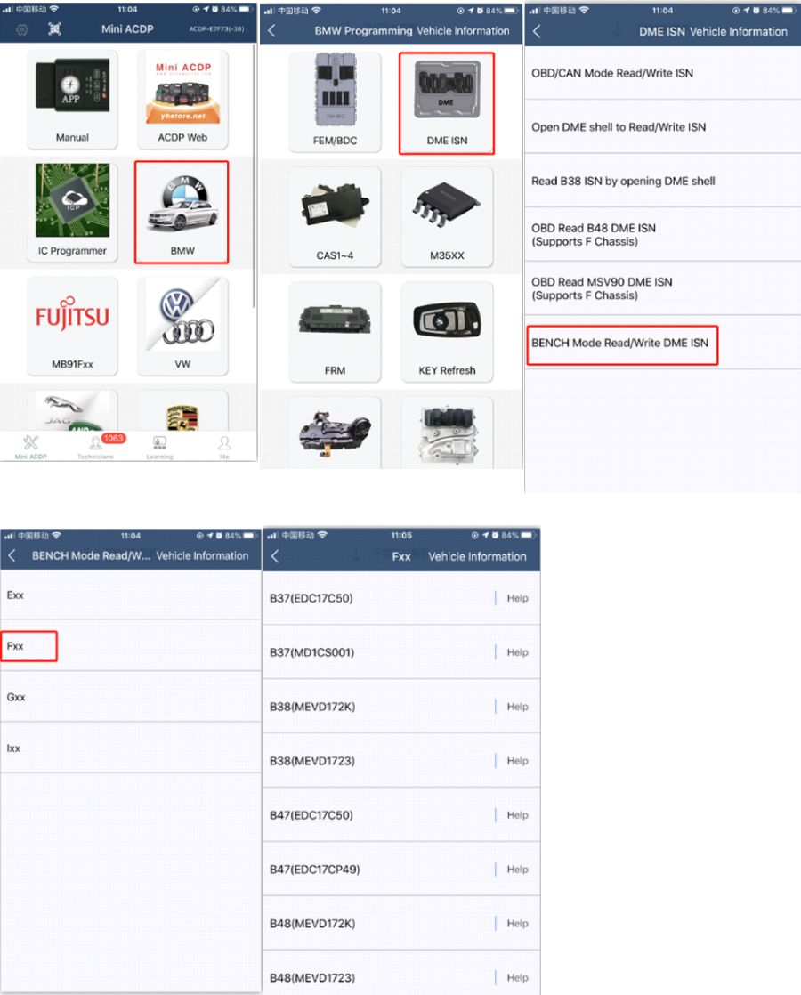 Yanhua BMW DME ACDP-2 Adapter 