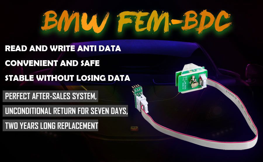 YANHUA BMW FEM/BDC 95128/95256 Chip Anti-Diebstahl Daten Lesen Adapter 8Pin Adapter