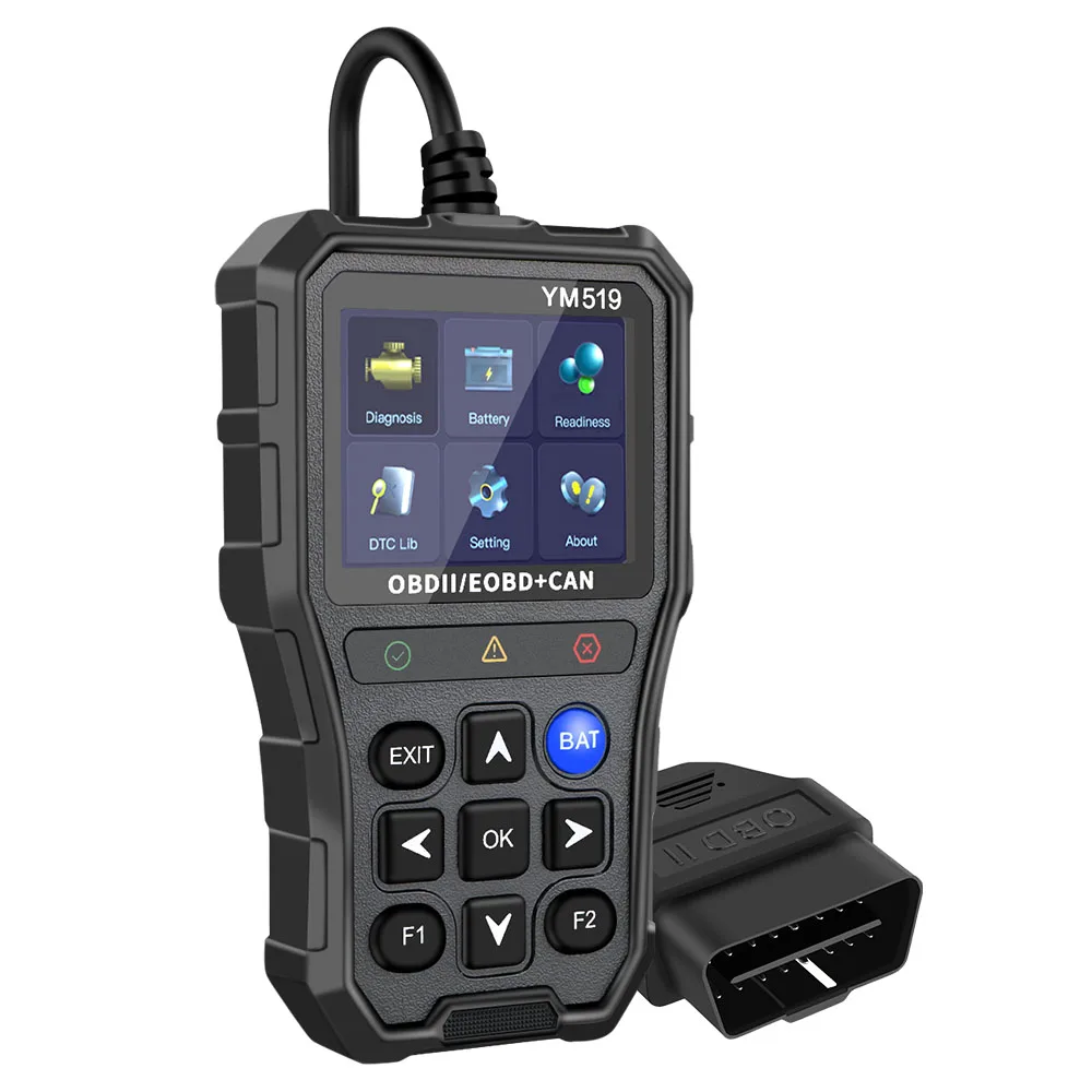 YM519 OBD2 Diagnosegerät mit Batterietester 